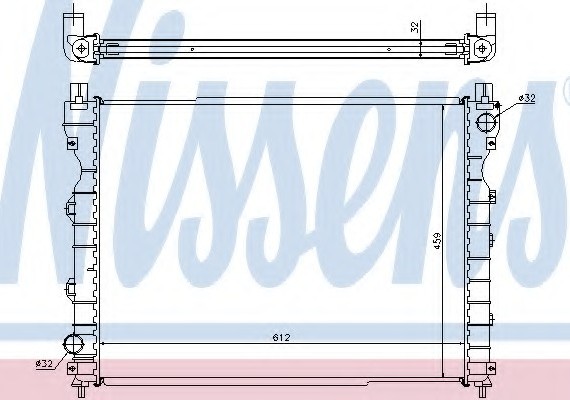 64310A NISSENS (Дания) РАДІАТОР ОХОЛОДЖЕННЯ 64310A NISSENS
