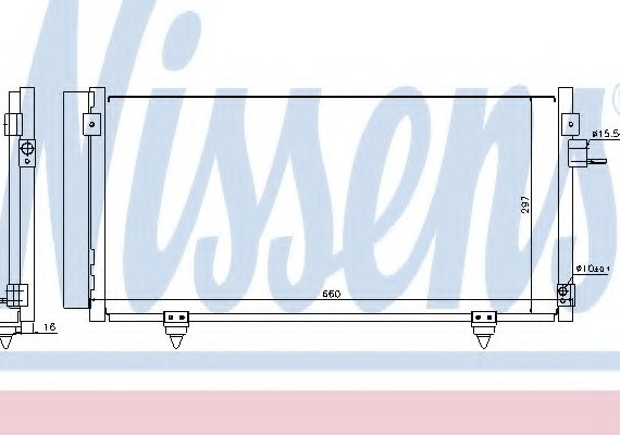 940257 NISSENS (Дания) Конденсер кондиціонера 940257 NISSENS