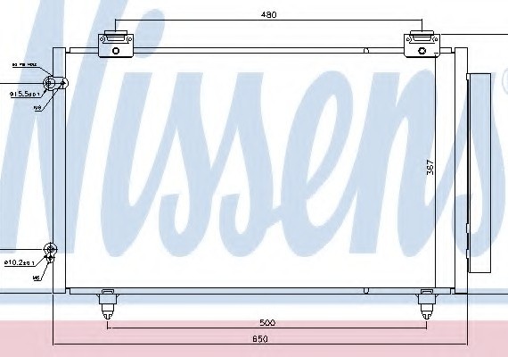 940299 NISSENS (Дания) Конденсер кондиционера 940299 NISSENS