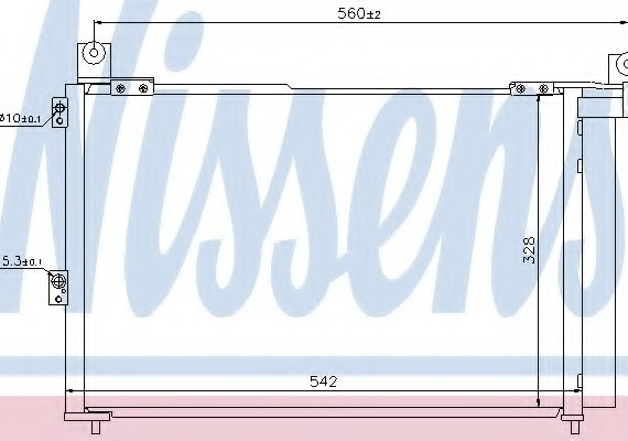 940143 NISSENS (Дания) Конденсер кондиционера 940143 NISSENS