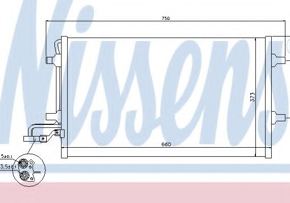 940154 NISSENS (Дания) Конденсер кондиционера 940154 NISSENS