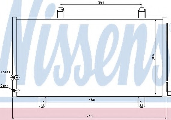 940194 NISSENS (Дания) Конденсер кондиционера 940194 NISSENS