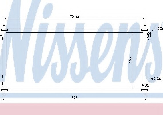 940051 NISSENS (Дания) Конденсер кондиционера 940051 NISSENS