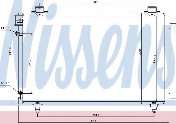 Фото конденсер кондиционера 940081 NISSENS 940081 NISSENS (Дания) 940081 NISSENS (Дания) Конденсер кондиционера 940081 NISSENS