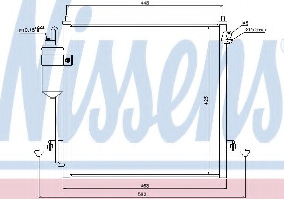 940068 NISSENS (Дания) Конденсер кондиционера 940068 NISSENS