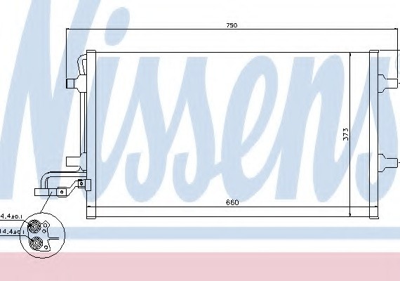 940086 NISSENS (Дания) Конденсер кондиционера 940086 NISSENS