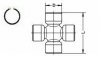 U040 SPIDAN (GKN) Хрестовина кардан LADA 2101-2107 U040 (фото 2)