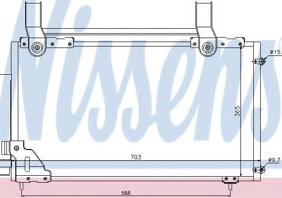 94735 NISSENS (Дания) Конденсер кондиціонера 94735 NISSENS