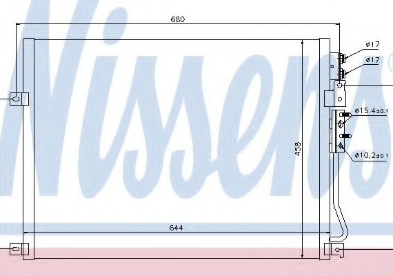 94931 NISSENS (Дания) Конденсер кондиционера 94931 NISSENS