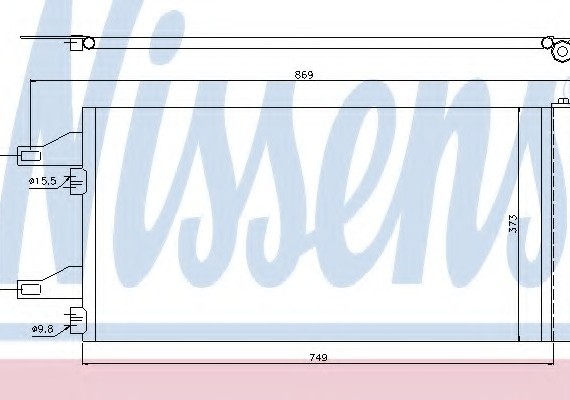 94985 NISSENS (Дания) Конденсер кондиционера 94985 NISSENS