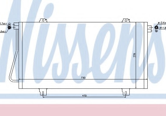 94989 NISSENS (Дания) Конденсер кондиціонера 94989 NISSENS