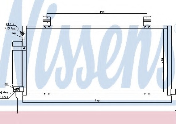 940164 NISSENS (Дания) Радиатор кондиционера 940164 NISSENS