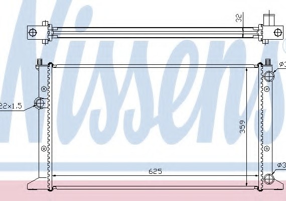 65266 NISSENS (Дания) Радиатор охлаждения 65266 NISSENS