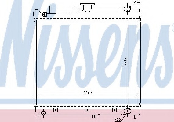 64162 NISSENS (Дания) Радиатор охлаждения 64162 NISSENS