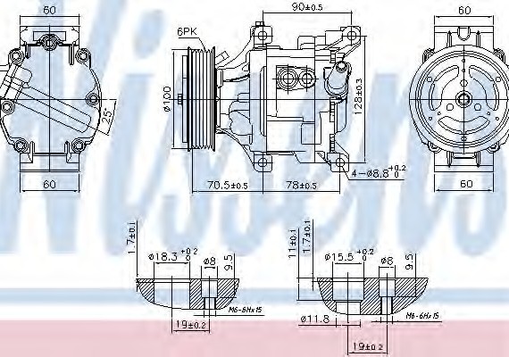 89324 NISSENS (Дания) Компресор кондиціонера