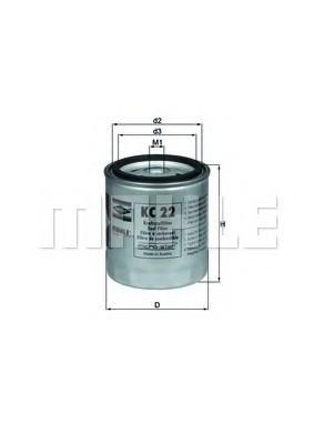 KC 22 MAHLE Фільтр палива