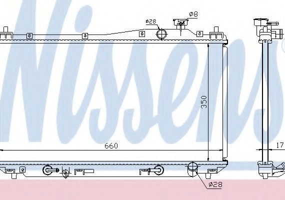 68115 NISSENS (Дания) Радиатор охлаждения 68115 NISSENS