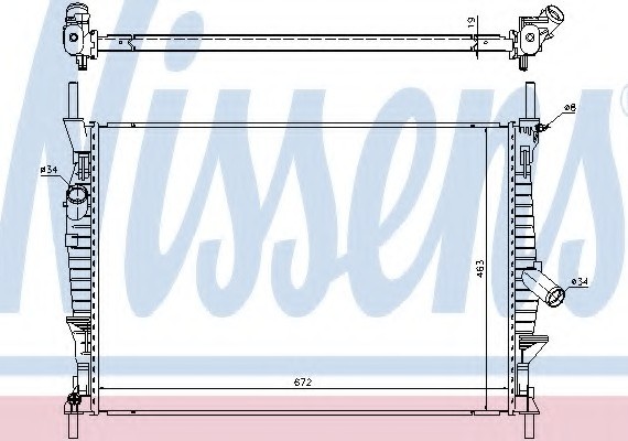 69240 NISSENS (Дания) Радиатор охлаждения 69240 NISSENS
