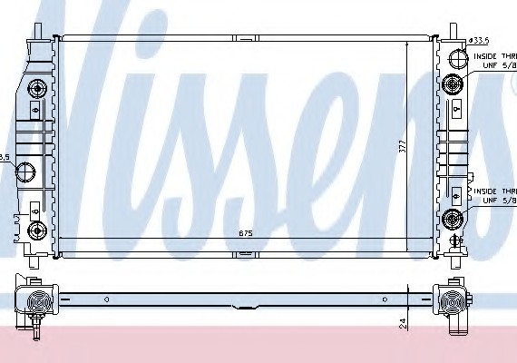 69016 NISSENS (Дания) Радиатор охлаждения 69016 NISSENS