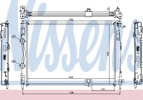 67361 NISSENS (Дания) Радиатор охлаждения 67361 NISSENS