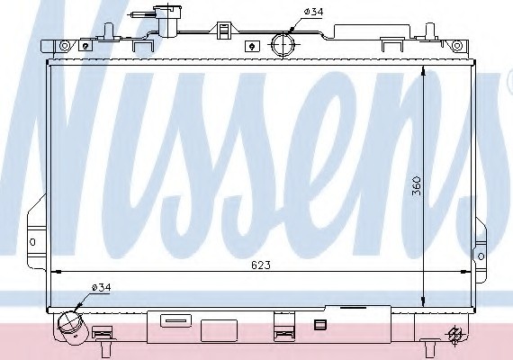 67481 NISSENS (Дания) РАДІАТОР ОХОЛОДЖЕННЯ 67481 NISSENS