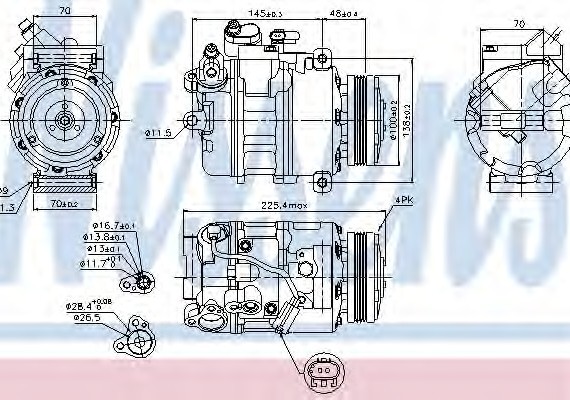 89116 NISSENS (Дания) Компрессор кондиционера 89116 NISSENS