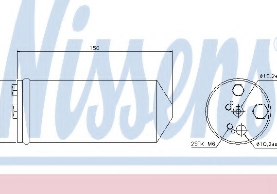 95325 NISSENS (Дания) Осушувач кондиціонера 95325 NISSENS