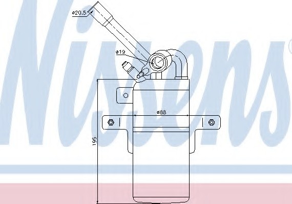 95331 NISSENS (Дания) Осушувач кондиціонера 95331 NISSENS