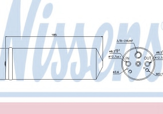 95134 NISSENS (Дания) Осушувач кондиціонера 95134 NISSENS