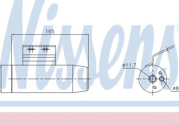 95124 NISSENS (Дания) Осушувач кондиціонера 95124 NISSENS