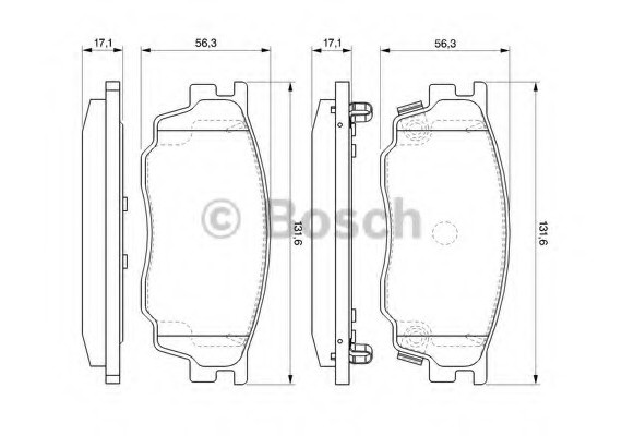 0986494078 BOSCH Тормозные колодки 0986494078 BOSCH