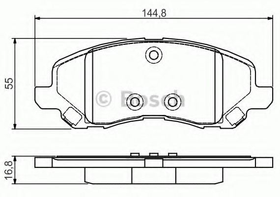 0986495170 BOSCH Тормозные колодки 0986495170 BOSCH