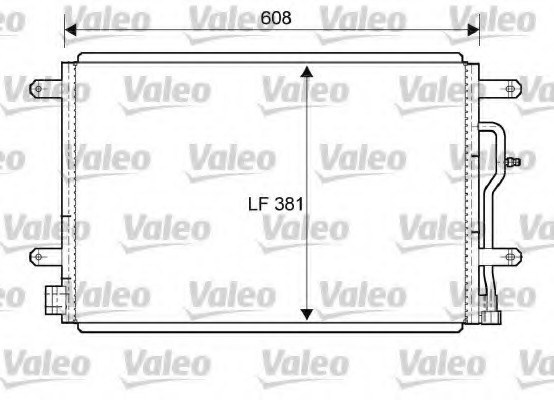 818190 Valeo PHC Радиатор кондиционера 818190 VALEO