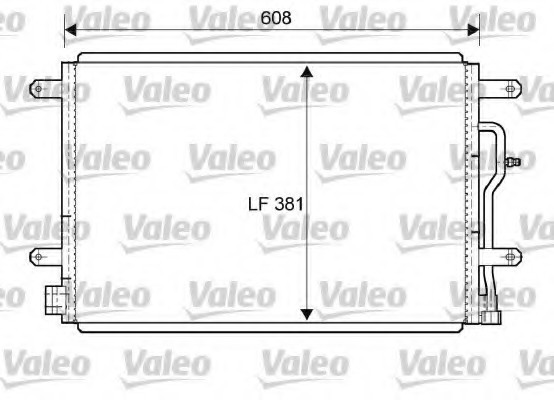 818190 Valeo PHC Радіатор кондиціонера 818190 VALEO