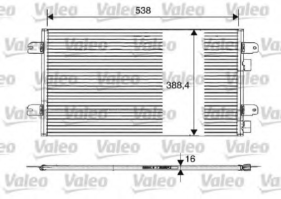 817701 Valeo PHC Радиатор кондиционера 817701 VALEO