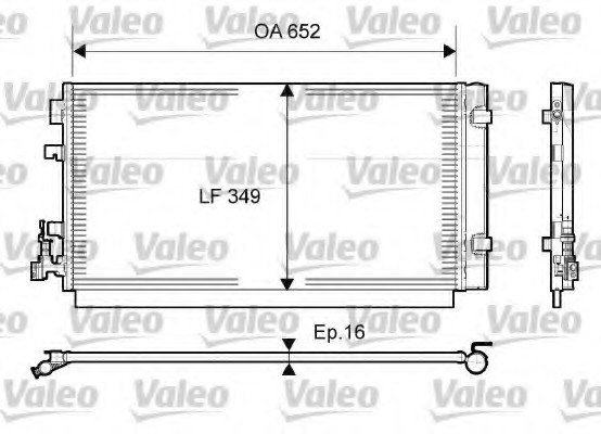 814094 Valeo PHC Радиатор кондиционера 814094 VALEO