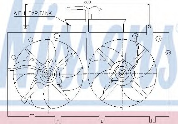 85221 NISSENS (Дания) Вентилятор радиатора 85221 NISSENS