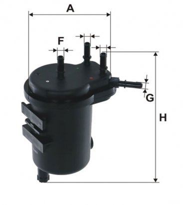 WF8357 WIX-FILTRON Фільтр паливний (PS 980/4) WF8357