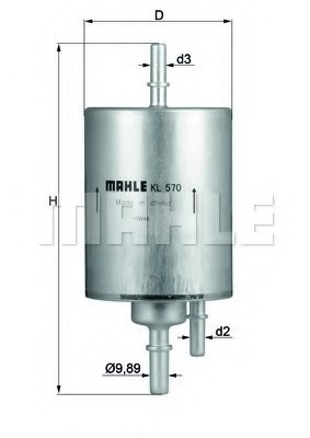 KL 570 MAHLE Фільтр паливний