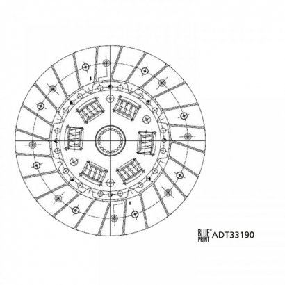 ADT33190 BLUE PRINT Диск зчеплення ADT33190 BLUE PRINT