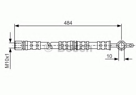1987476551 BOSCH Шланг тормозной 1987476551 BOSCH
