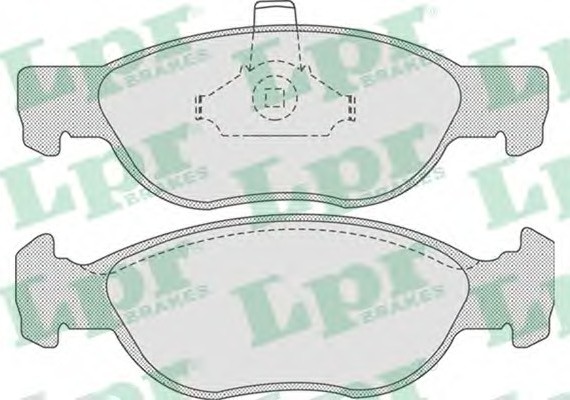 05P740 LPR Тормозные колодки дисковые 05P740