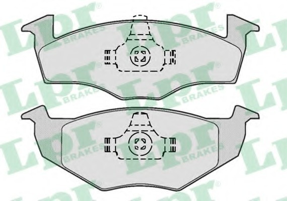 05P667 LPR Комплект гальмівних колодок з 4 шт. дисків
