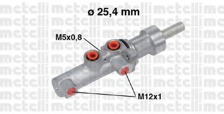 05-0752 METELLI (Италия) Главный тормозной цилиндр 05-0752