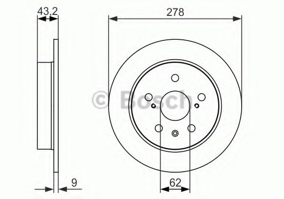 0986479047 BOSCH Диск тормозной 0986479047 BOSCH