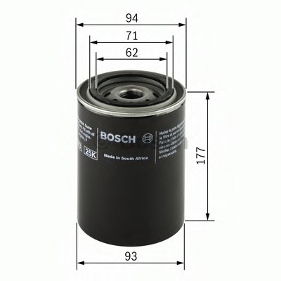 0451203001 BOSCH Фільтр масляний 0451203001 BOSCH