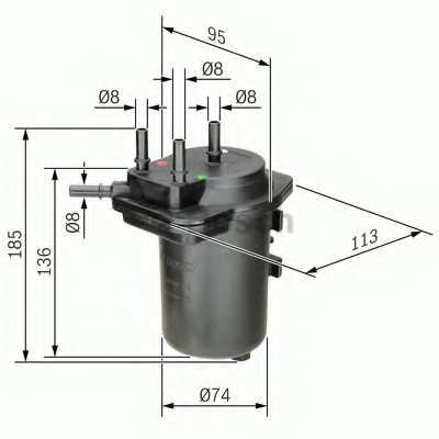 0450907014 BOSCH Фільтр паливний 0450907014 BOSCH