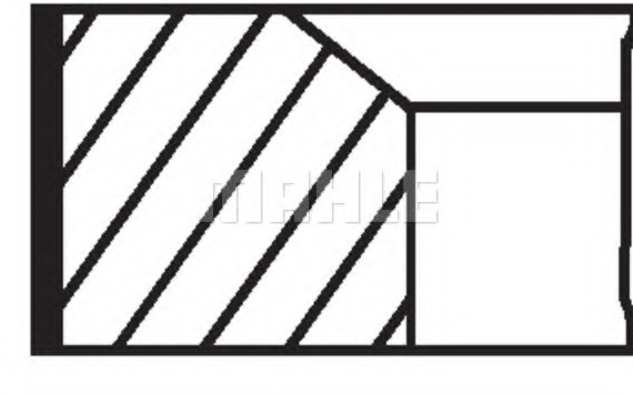 081 76 N0 MAHLE Кольца поршневые 081 76 N0 MAHLE