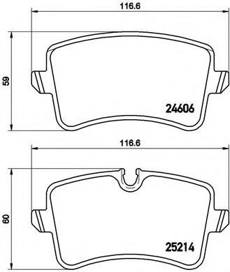 P85120 BREMBO (Германия) Тормозные колодки Brembo P85120