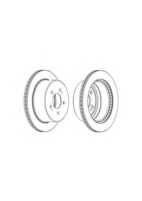 Фото диск гальмівний DDF2170C FERODO (Германия) DDF2170C FERODO (Германия) Диск гальмівний
